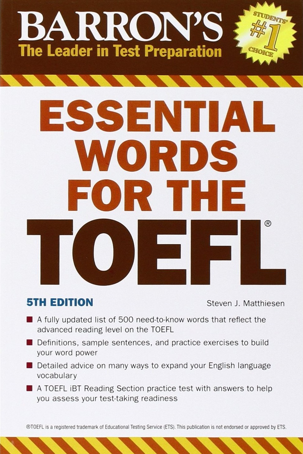 Barron's Essential Words For The TOEFL